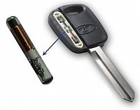 Расположение ЧИПА  в автомобильном ключе Ford/Mazda